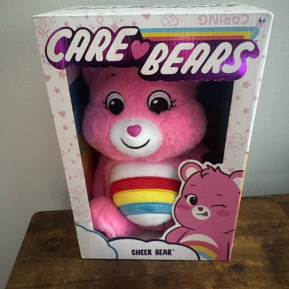 Care Bears Other - Care Bears Cheer Bear Plush - Pink with Rainbow